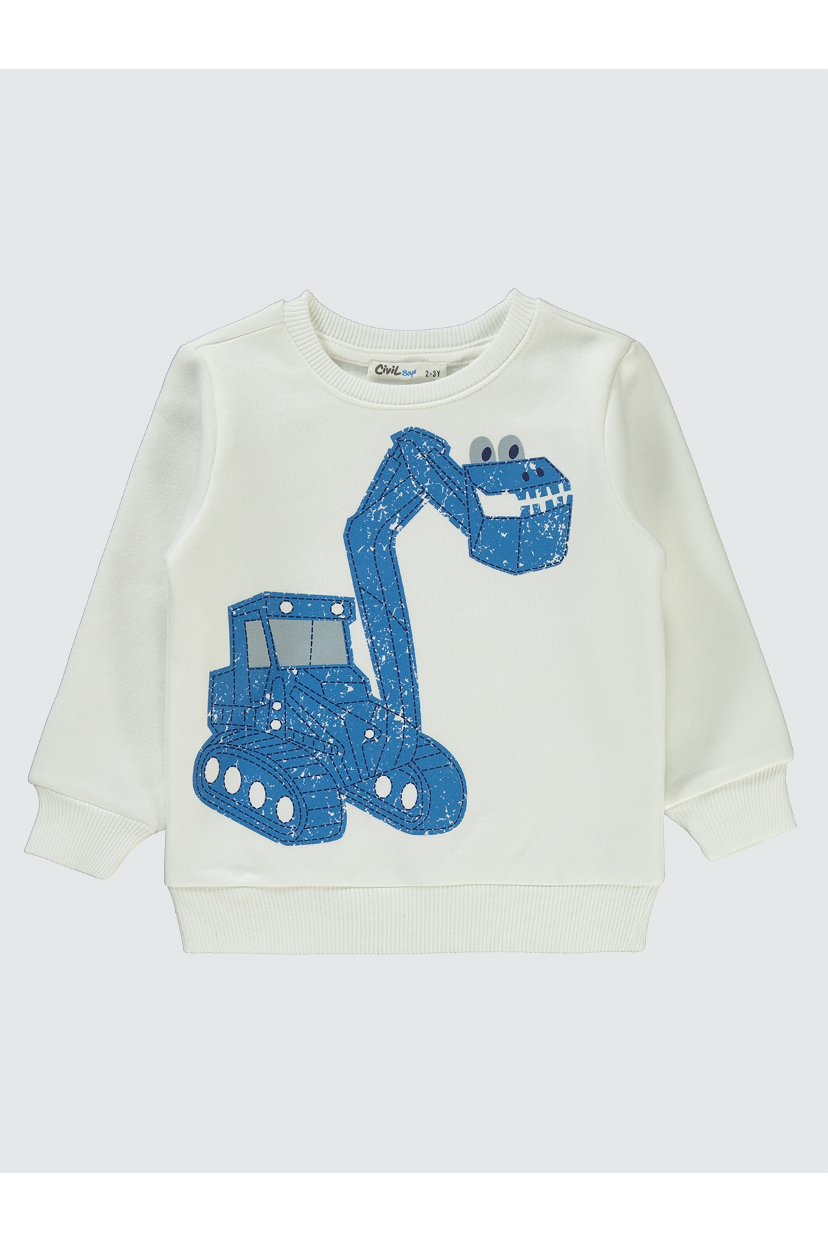 Erkek Çocuk Sweatshirt 2-5 Yaş Ekru