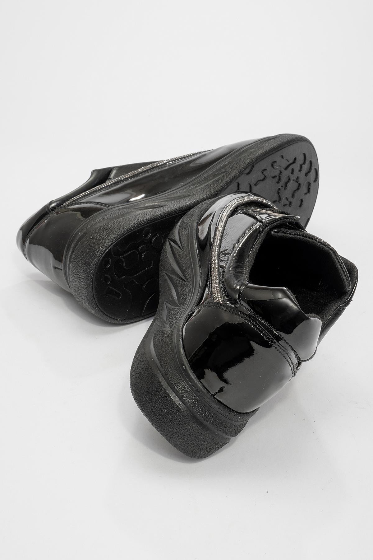 Kadın Bağcıklı Günlük Ayakkabı SİYAH - Görsel 5