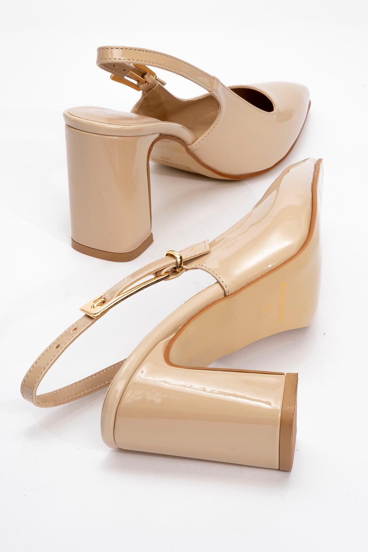 Kadın Tokalı Topuklu Ayakkabı TEN RUGAN - Görsel 5