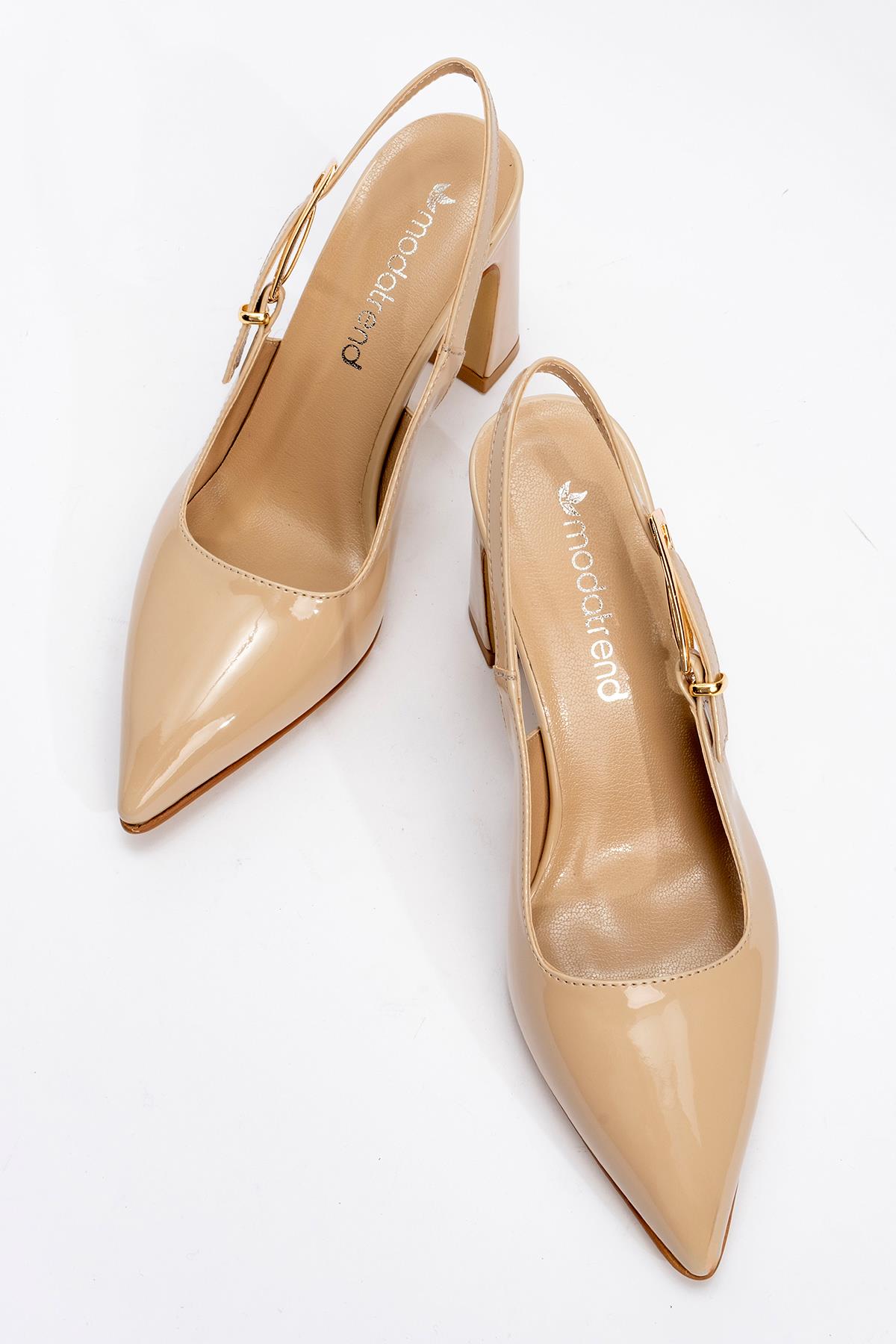 Kadın Tokalı Topuklu Ayakkabı TEN RUGAN - Görsel 6