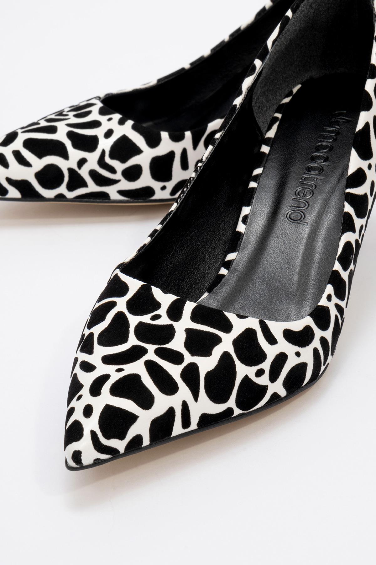 Kadın Sivri Burunlu Stiletto ZEBRA - Görsel 4