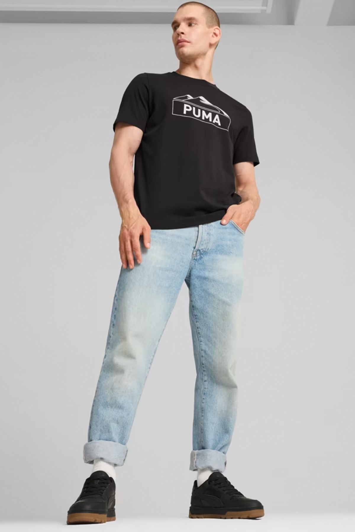 Puma Puma Siyah Caven 2.0 Abrupt Erkek Spor Ayakkabı 39746604 Sneaker | Flo Siyah - 9. görsel