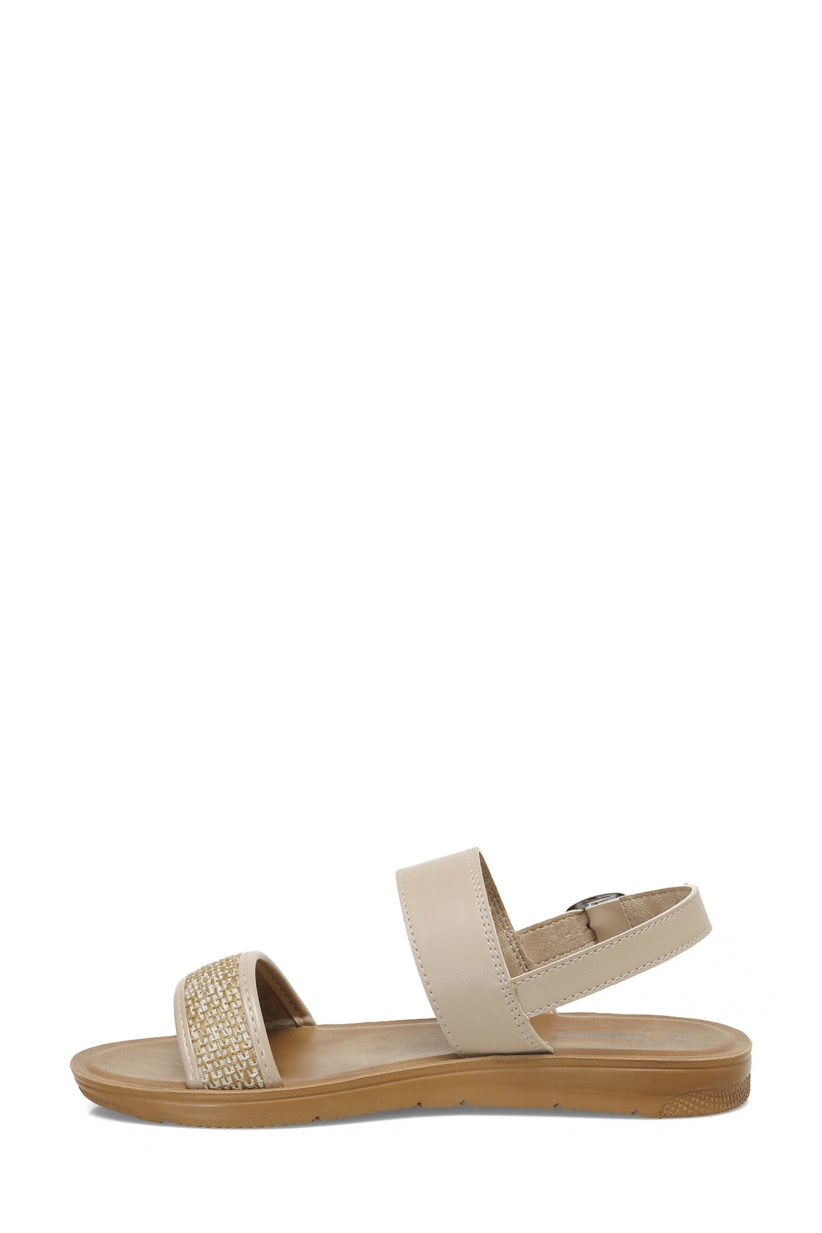 323688.Z 5FX Bej Kadın Düz Sandalet - Görsel 4