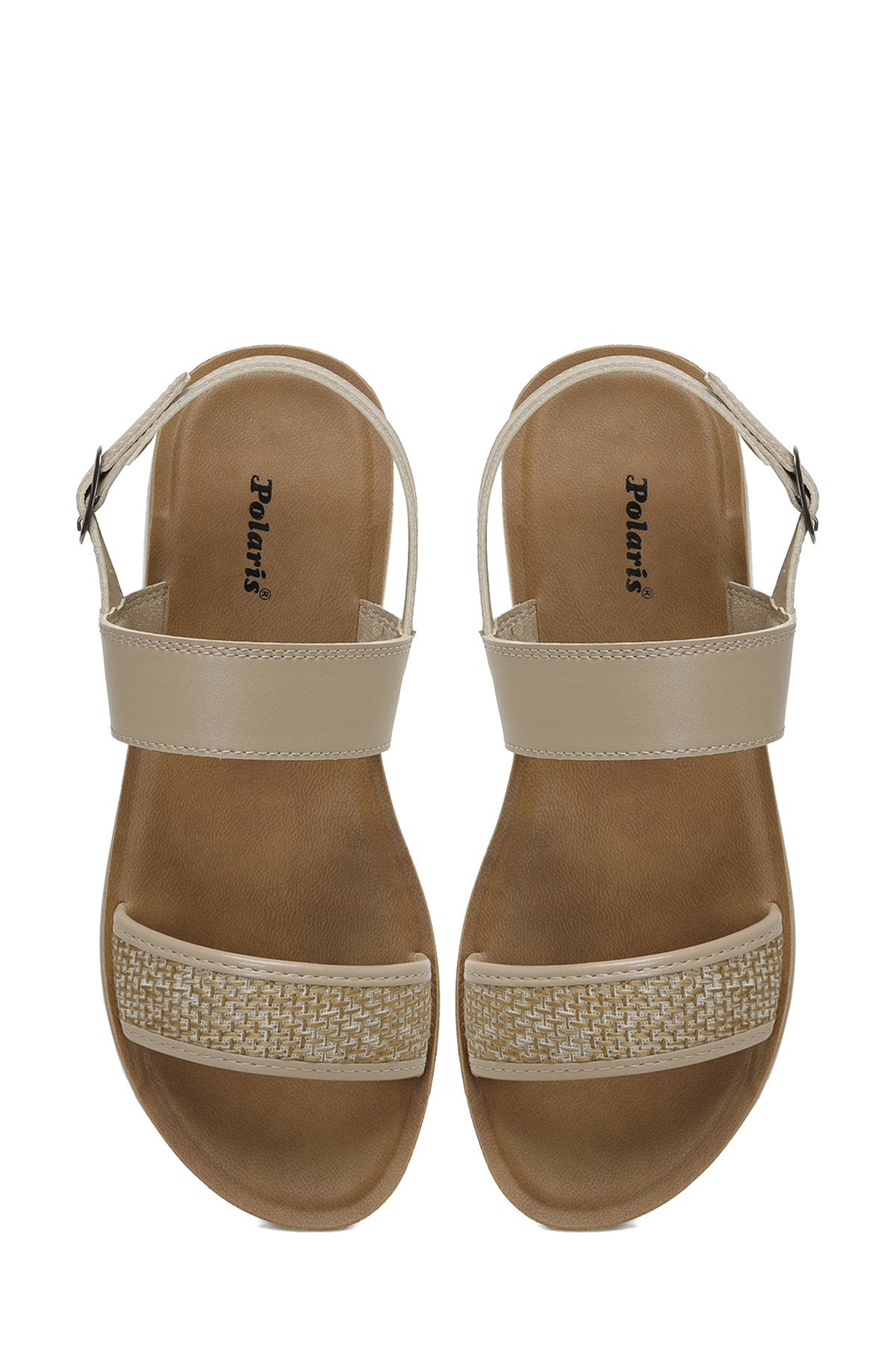 323688.Z 5FX Bej Kadın Düz Sandalet - Görsel 5
