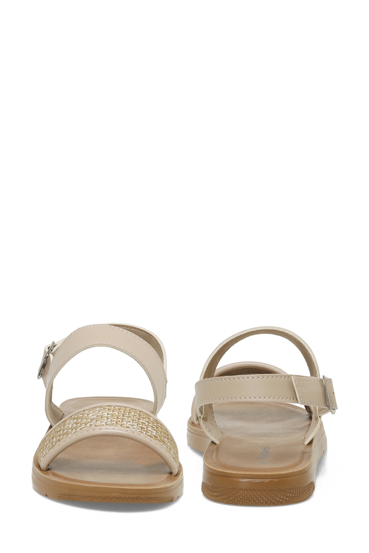 323688.Z 5FX Bej Kadın Düz Sandalet - Görsel 6
