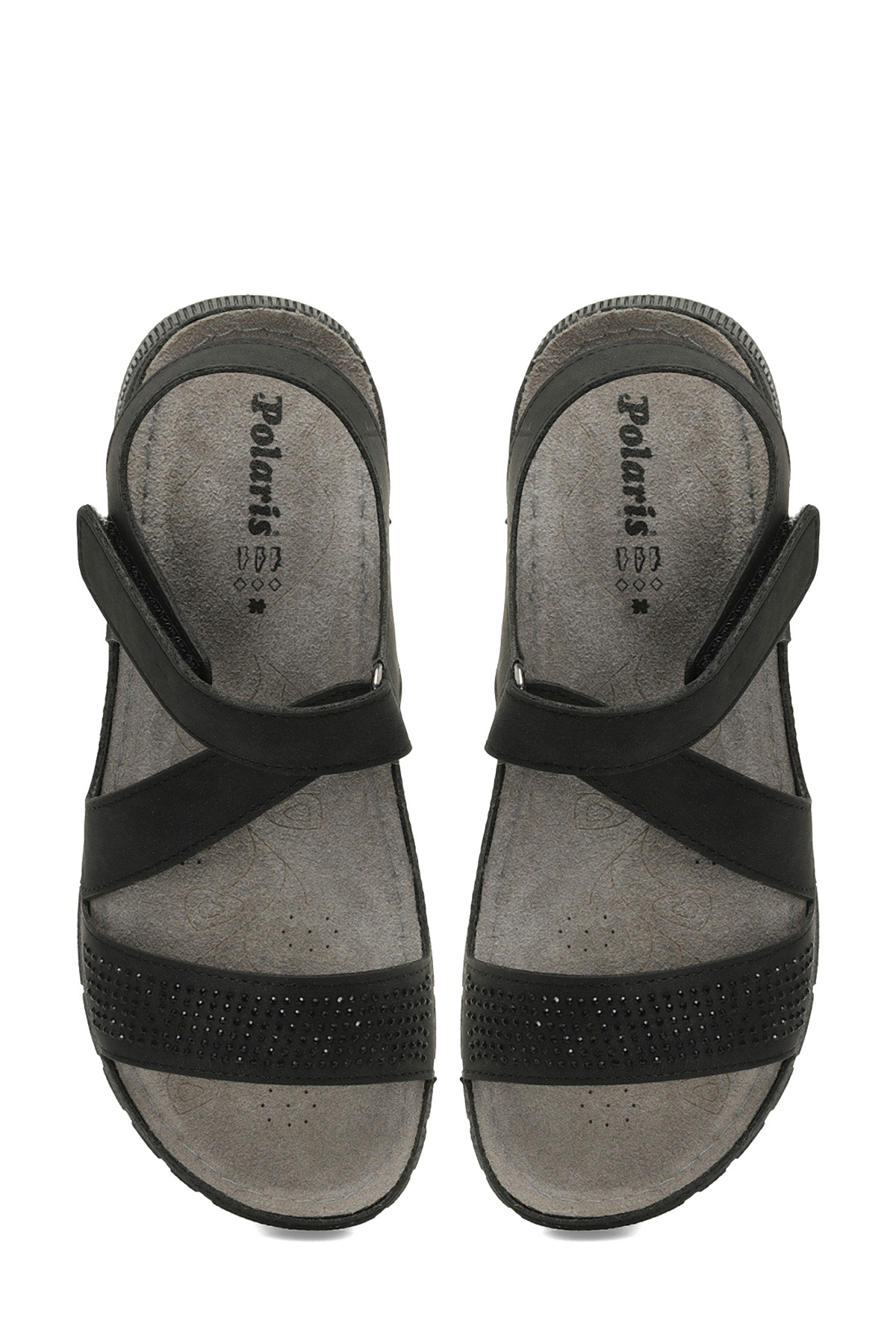 167004.Z5FX Siyah Kadın Düz Sandalet - Görsel 5