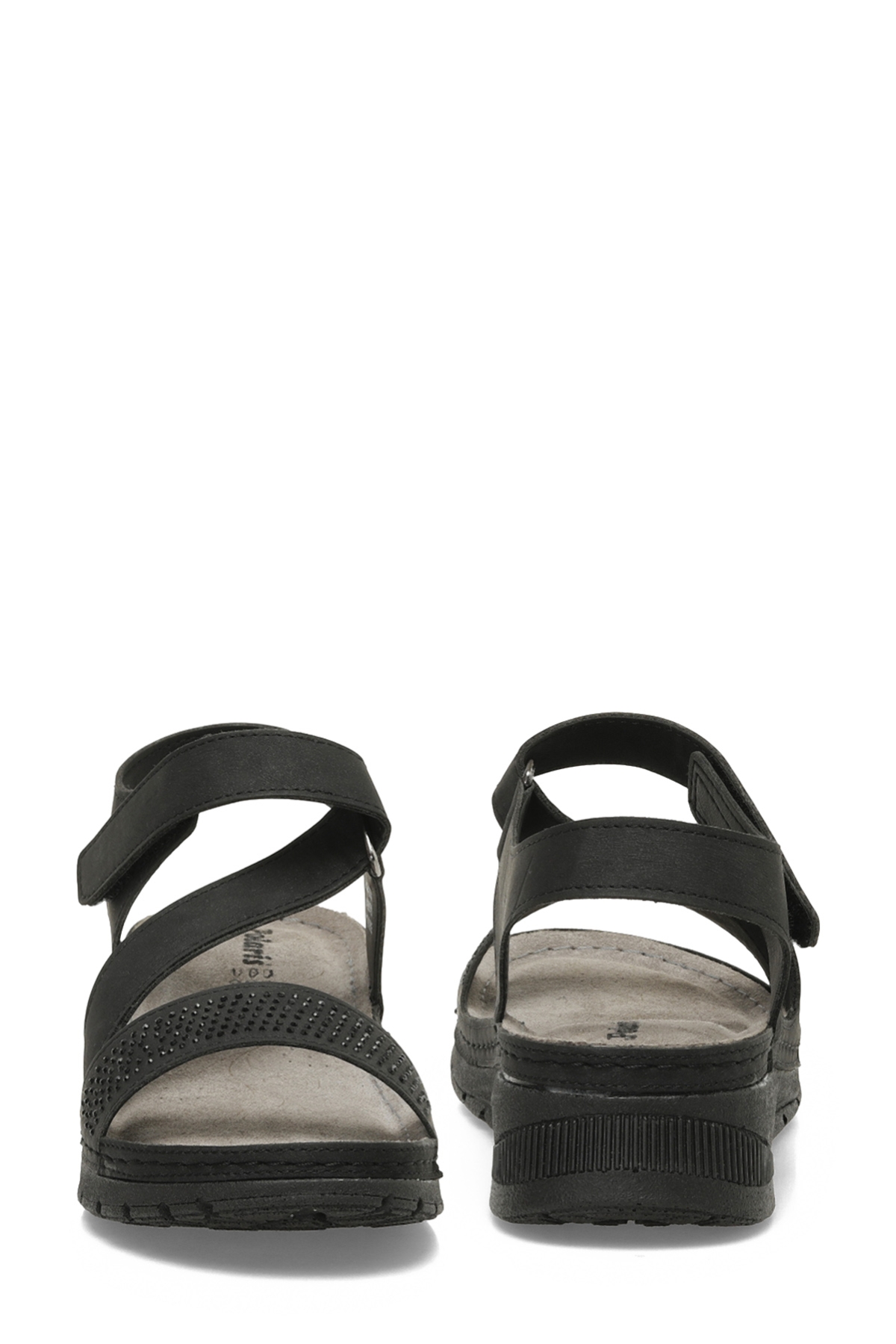 167004.Z5FX Siyah Kadın Düz Sandalet - Görsel 6