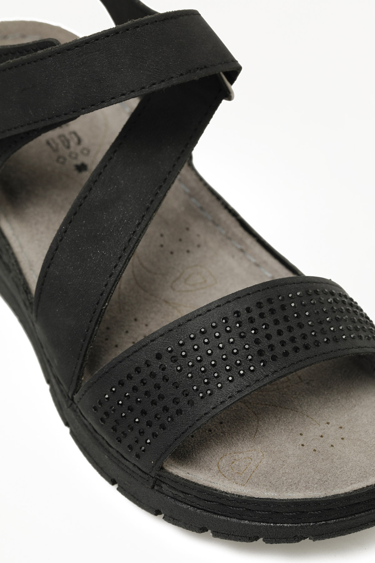 167004.Z5FX Siyah Kadın Düz Sandalet - Görsel 8