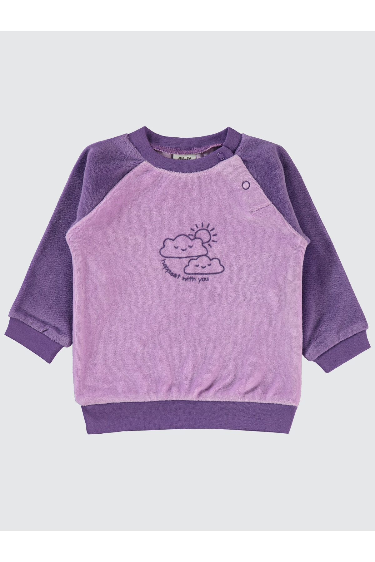 Kız Bebek Sweatshirt 6-18 Ay Lila