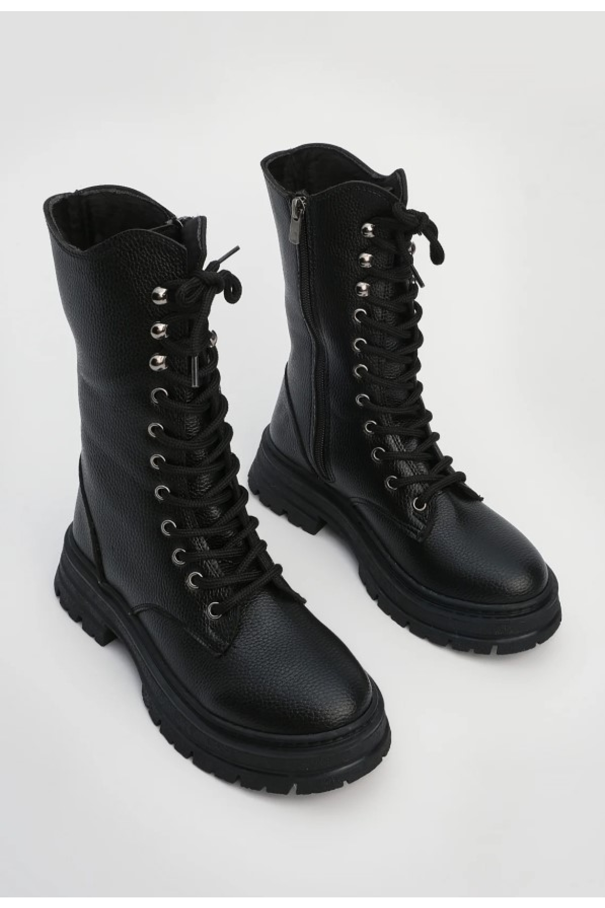 Düz Kaymaz Taban Postal Kadın Bot - Görsel 7
