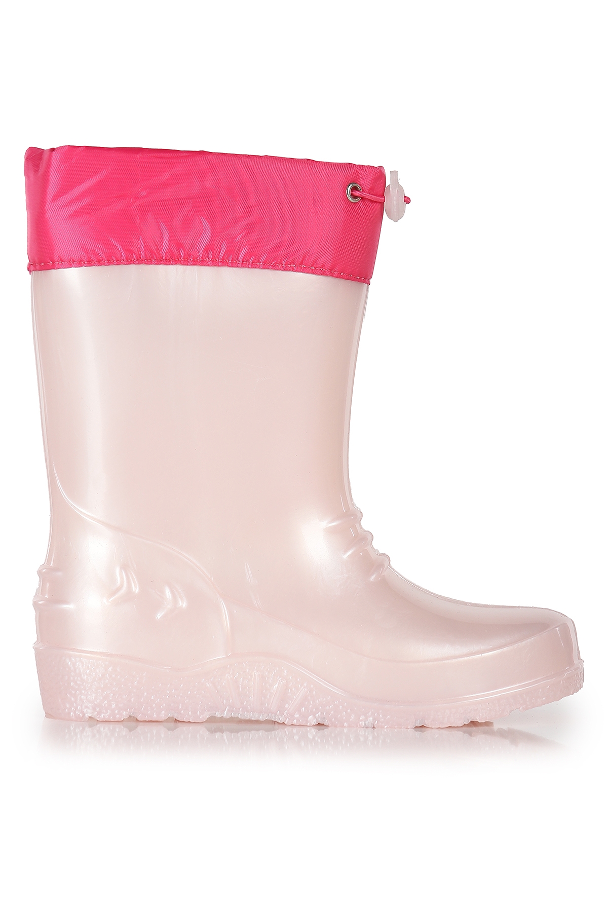 Linze Sedefli Su Geçirmez Kız Çocuk Yağmur Çizmesi Pudra - Görsel 5