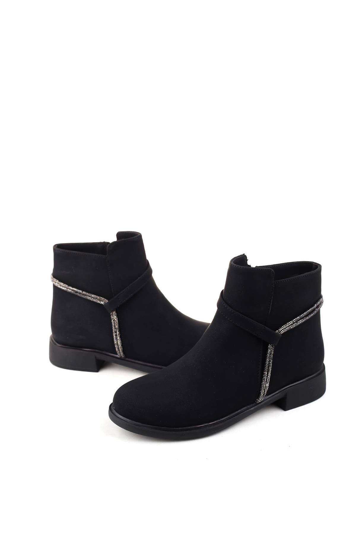4196 Fermuarlı Termo Taban Günlük Kadın Bot - Görsel 4