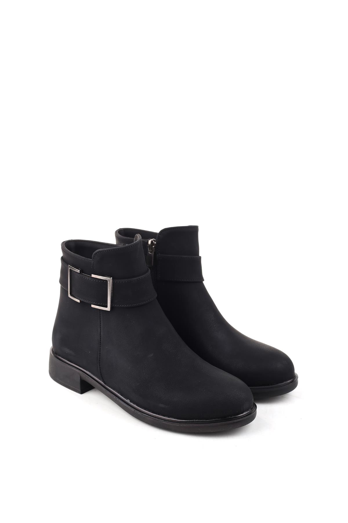 4197 Fermuarlı Termo Taban Günlük Kadın Bot - Görsel 3