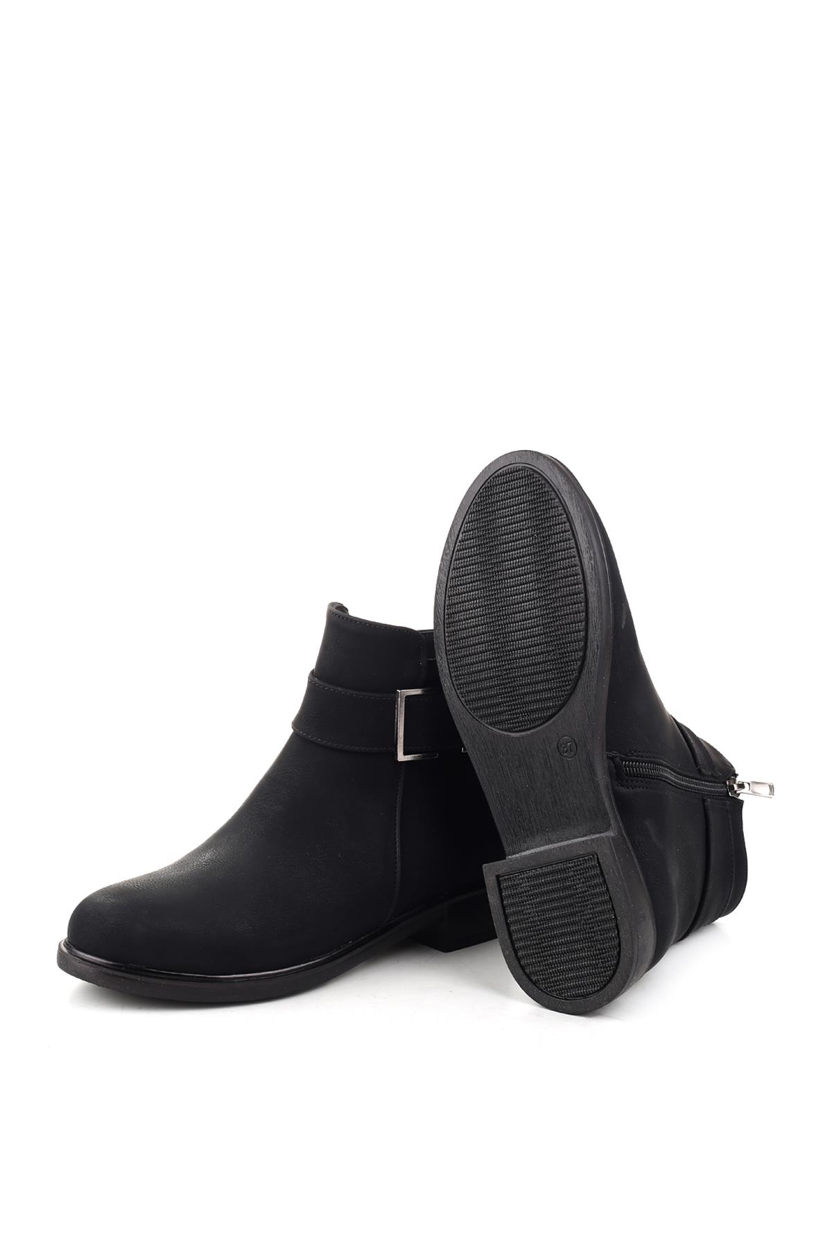 4197 Fermuarlı Termo Taban Günlük Kadın Bot - Görsel 6