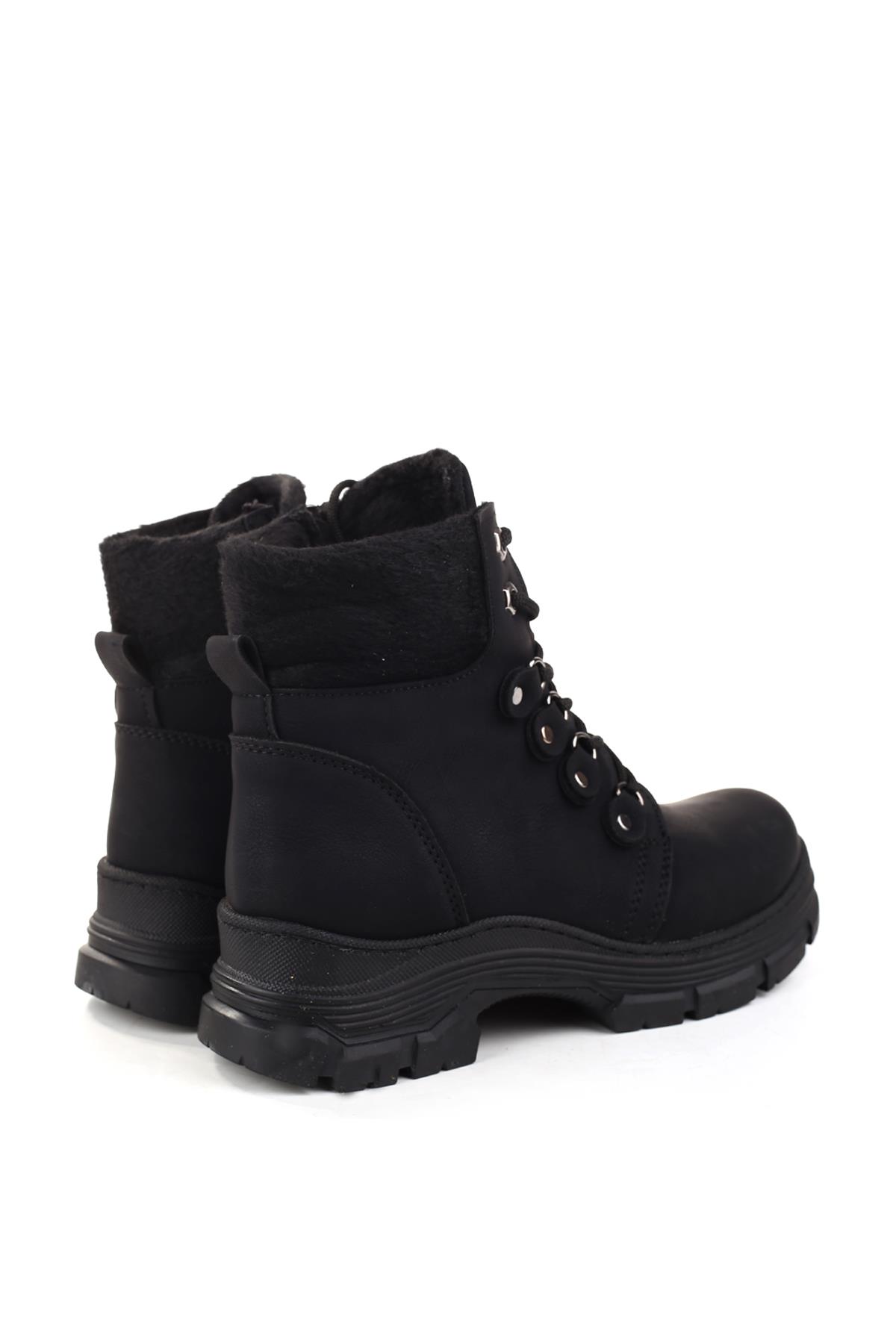 4185 Termo Taban Günlük Kadın Fermuarlı Postal Bot - Görsel 5