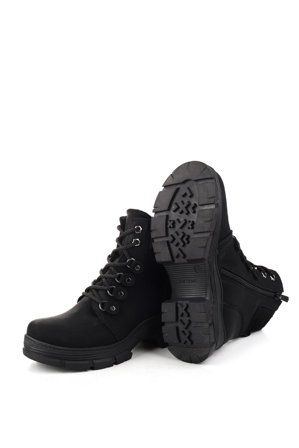 4185 Termo Taban Günlük Kadın Fermuarlı Postal Bot - Görsel 6