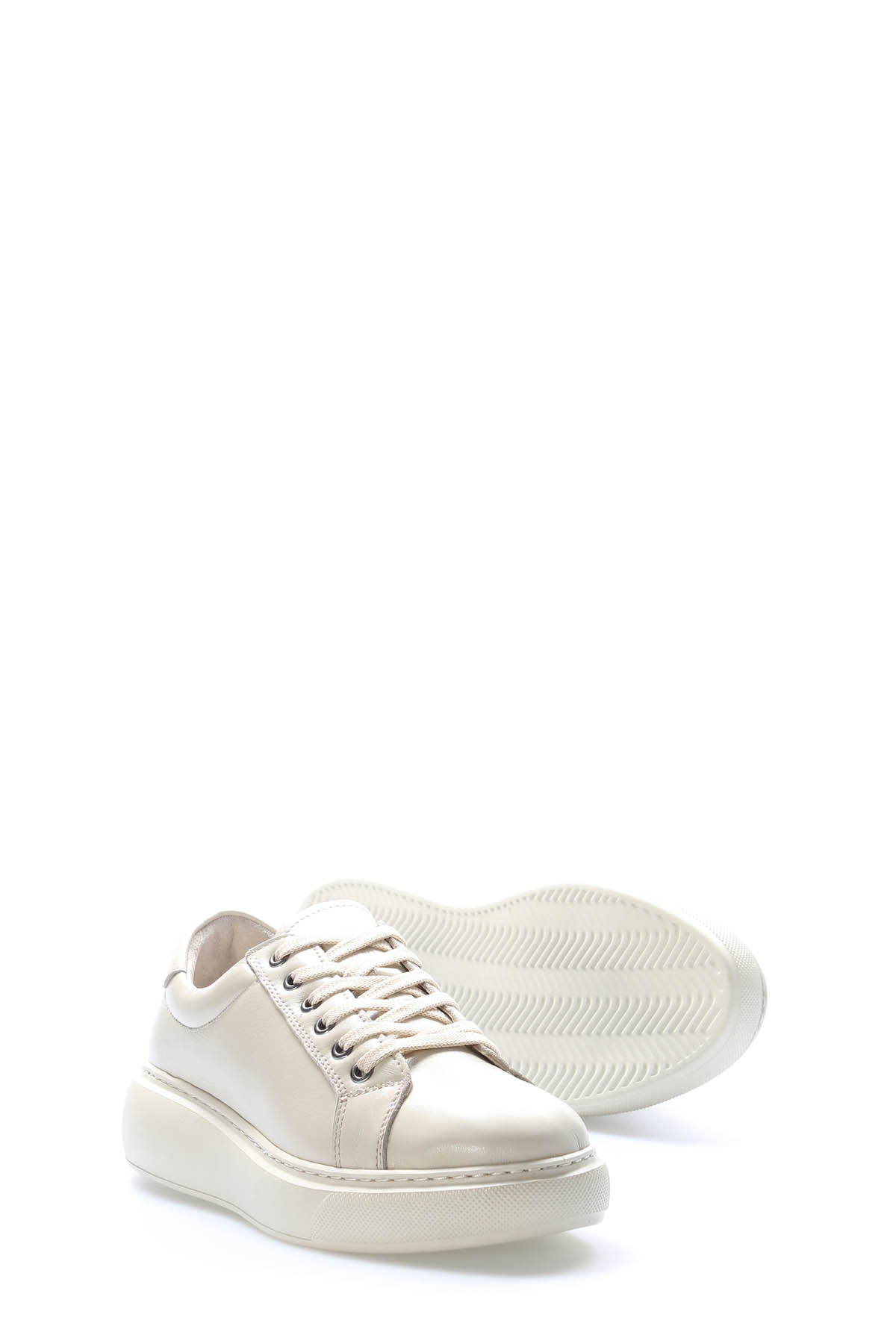 Hakiki Deri Kadın Casual Ayakkabı 136ZA305-2 - Görsel 4