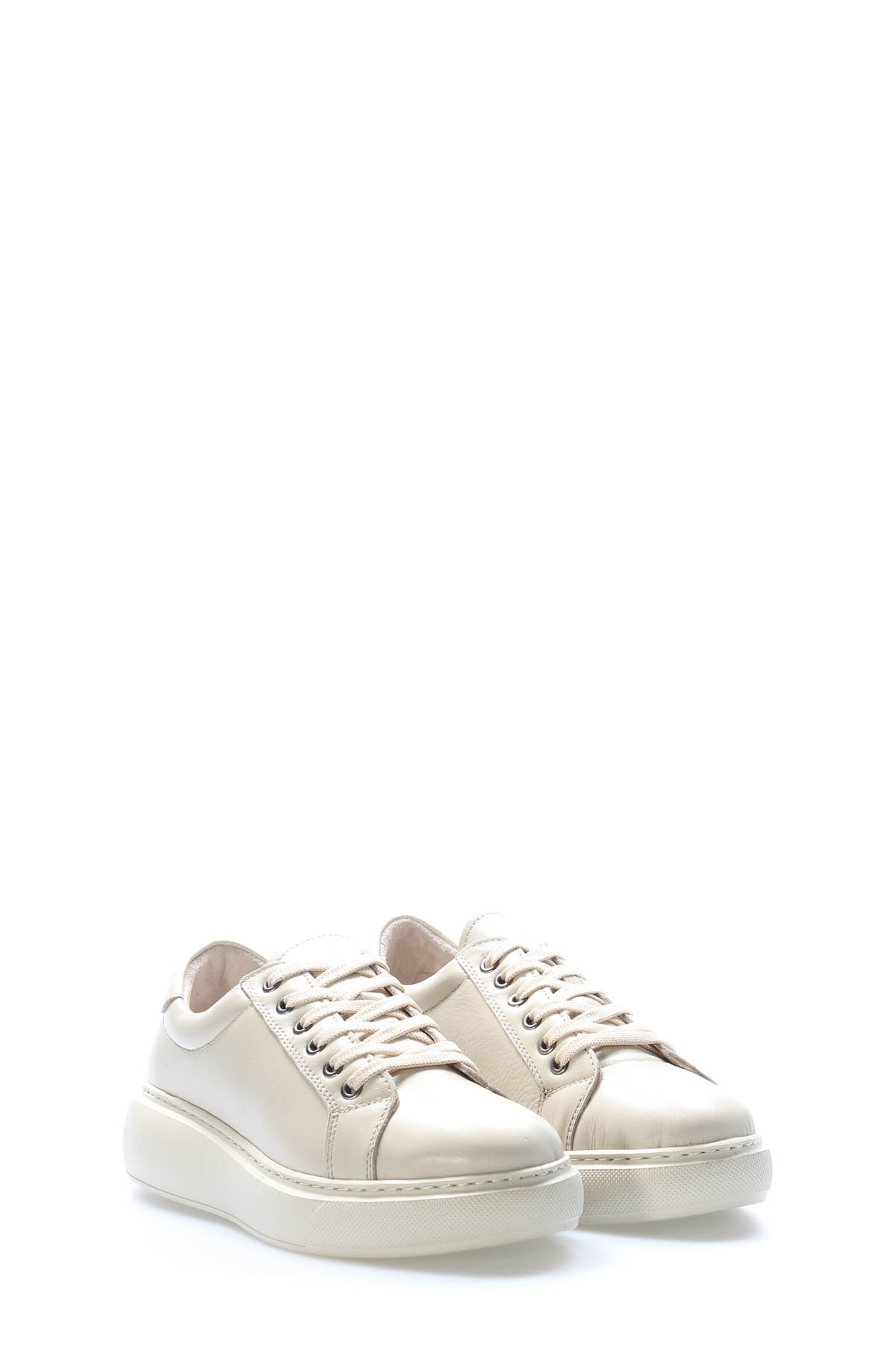 Hakiki Deri Kadın Casual Ayakkabı 136ZA305-2 - Görsel 5