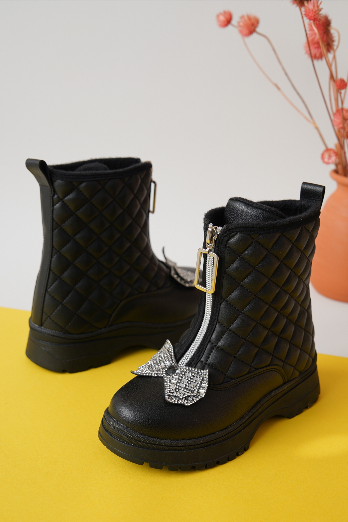 Garantili D083 Günlük Ortopedik Kız Çocuk Soğuk Geçirmez Bot - Görsel 7