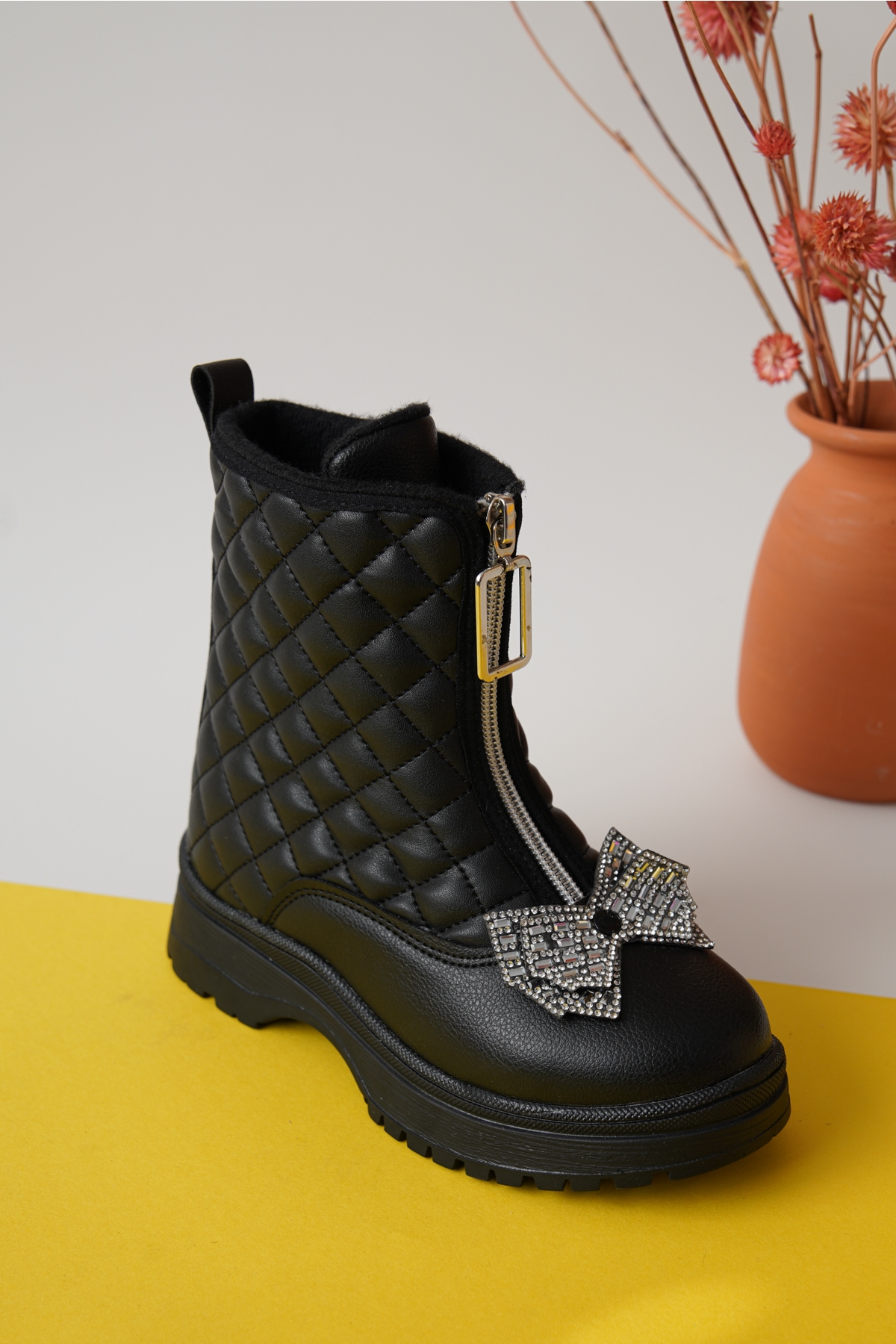 Garantili D083 Günlük Ortopedik Kız Çocuk Soğuk Geçirmez Bot - Görsel 8