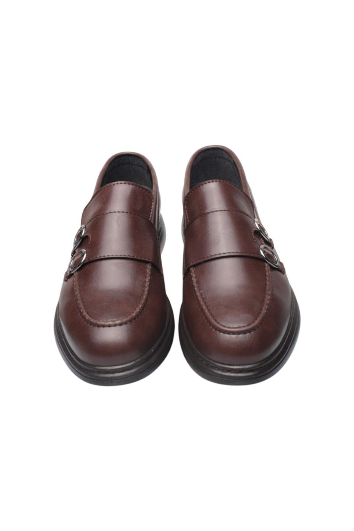 Erkek Ortopedik Jel İç Taban Comfort Tokalı Günlük Ayakkabı KAHVERENGİ - Görsel 7