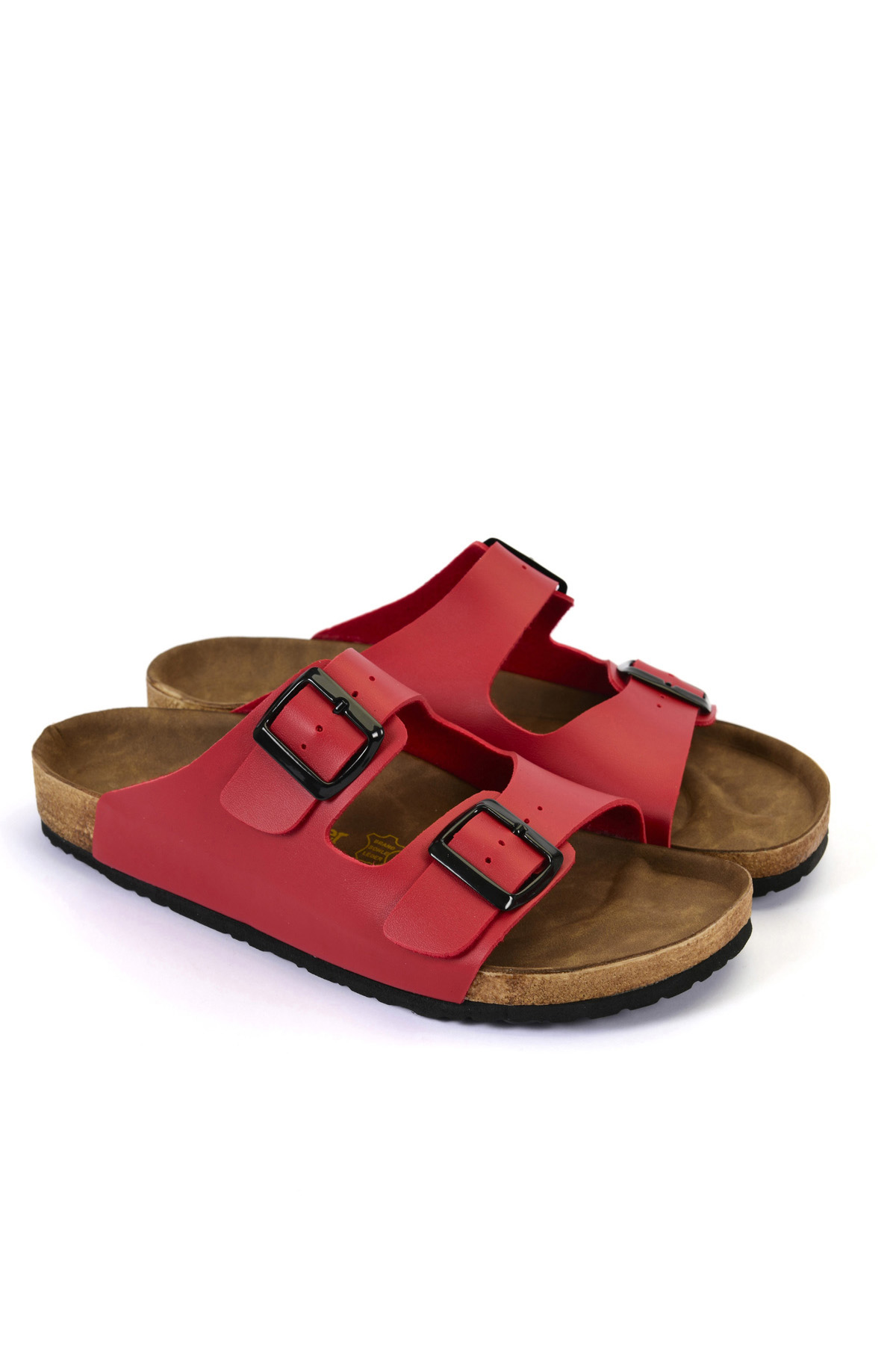 LENS Kadın Terlik Kırmızı - Görsel 3