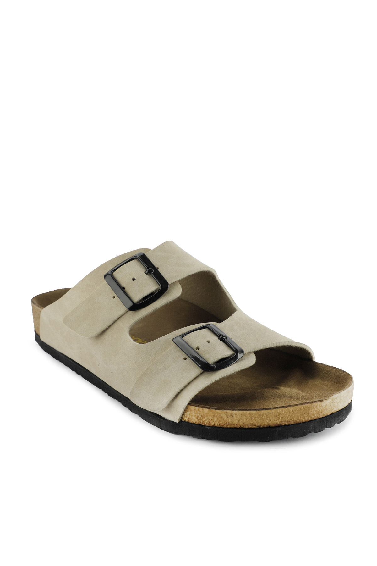 LENS Erkek Terlik Bej Nubuk - Görsel 3