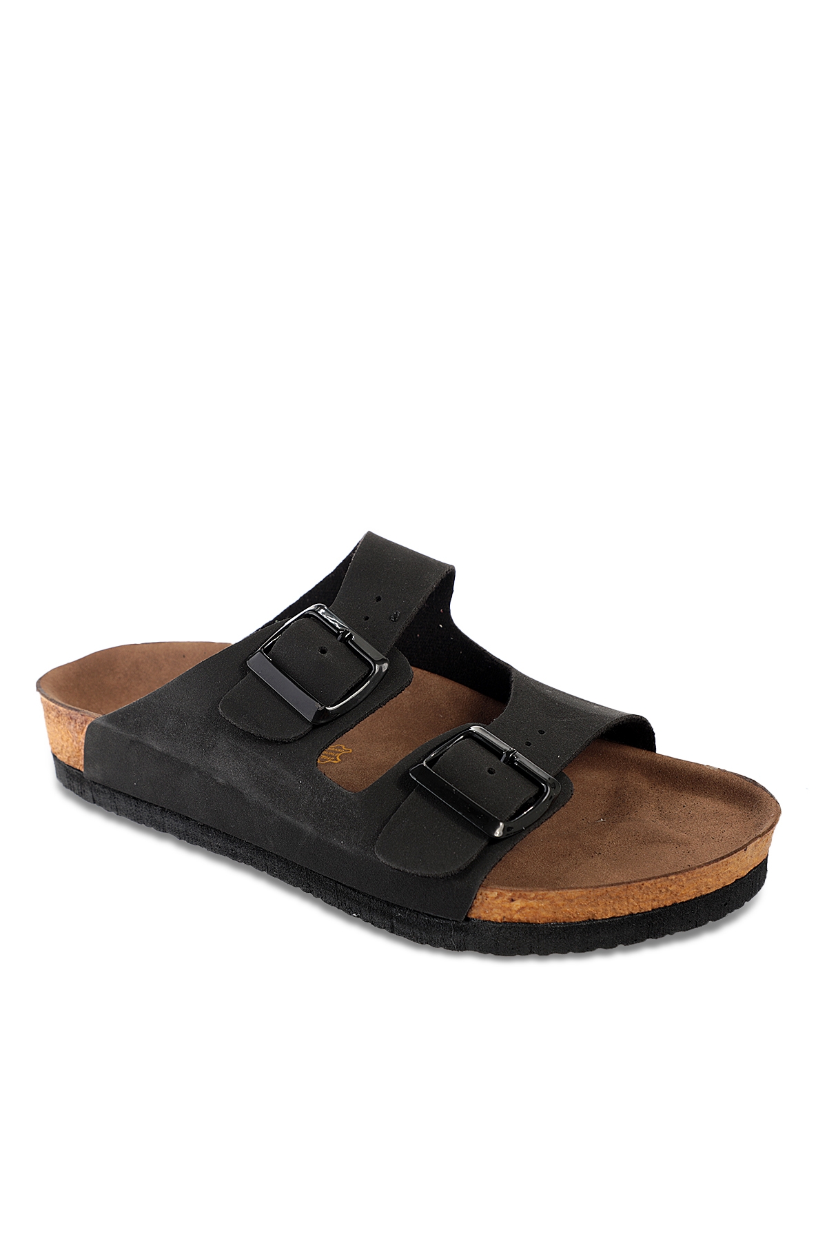 LENS Kadın Terlik Siyah Nubuk - Görsel 2