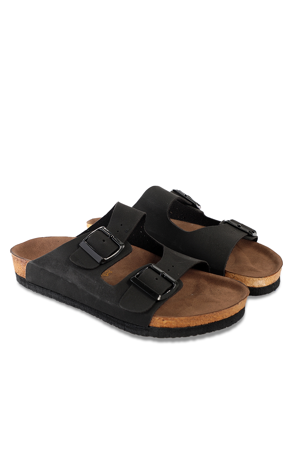 LENS Kadın Terlik Siyah Nubuk - Görsel 4