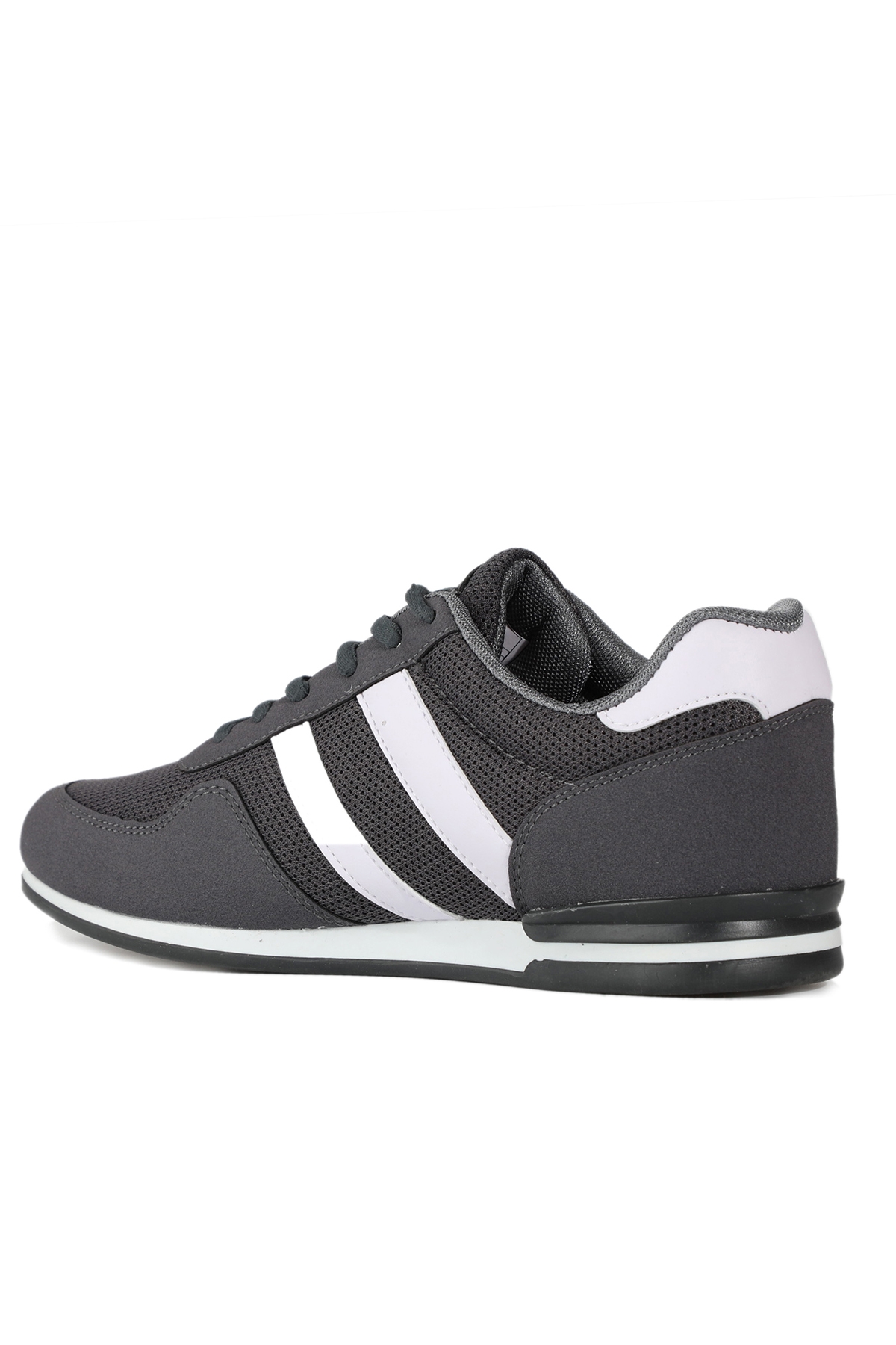 OMEGA Erkek Sneaker Ayakkabı Koyu Gri - Görsel 4