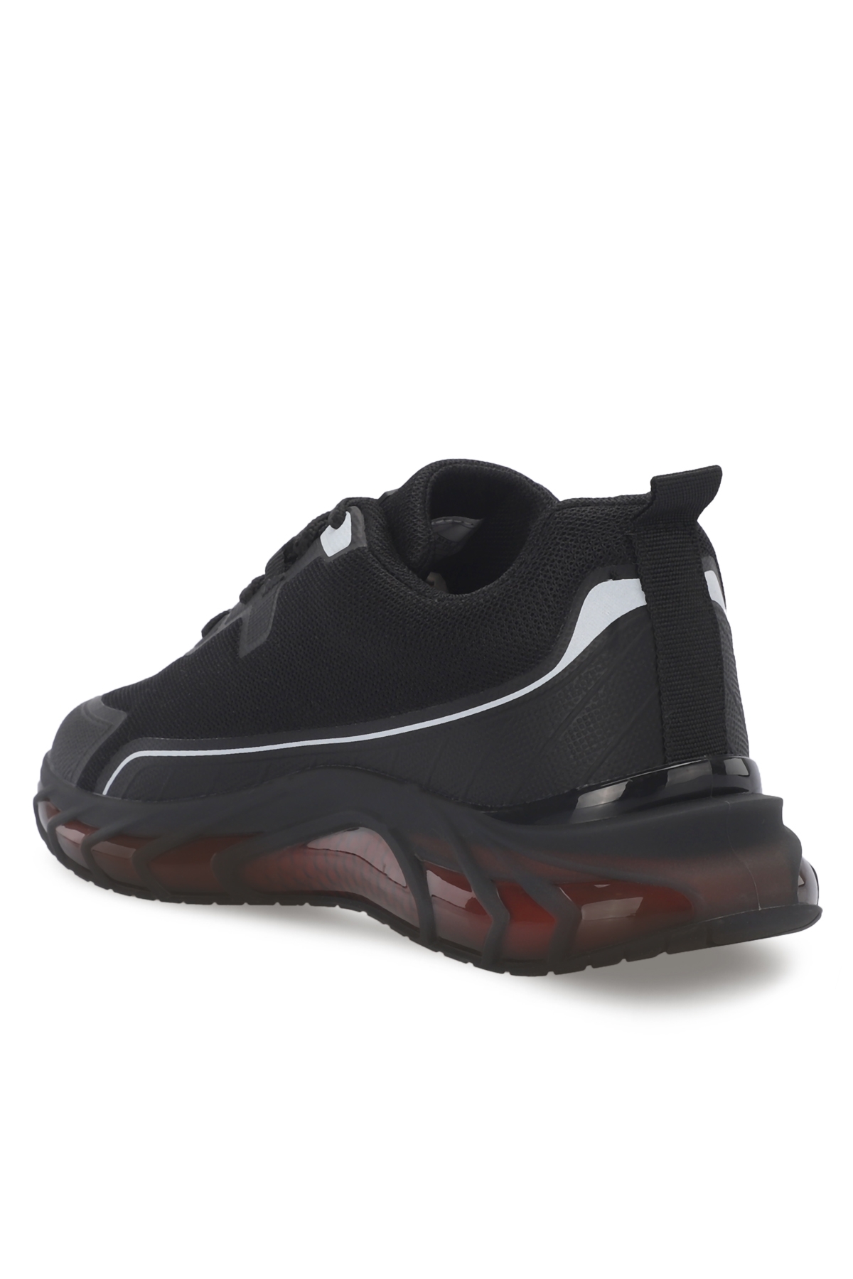 TURBO Erkek Sneaker Ayakkabı Siyah / Kırmızı - Görsel 4