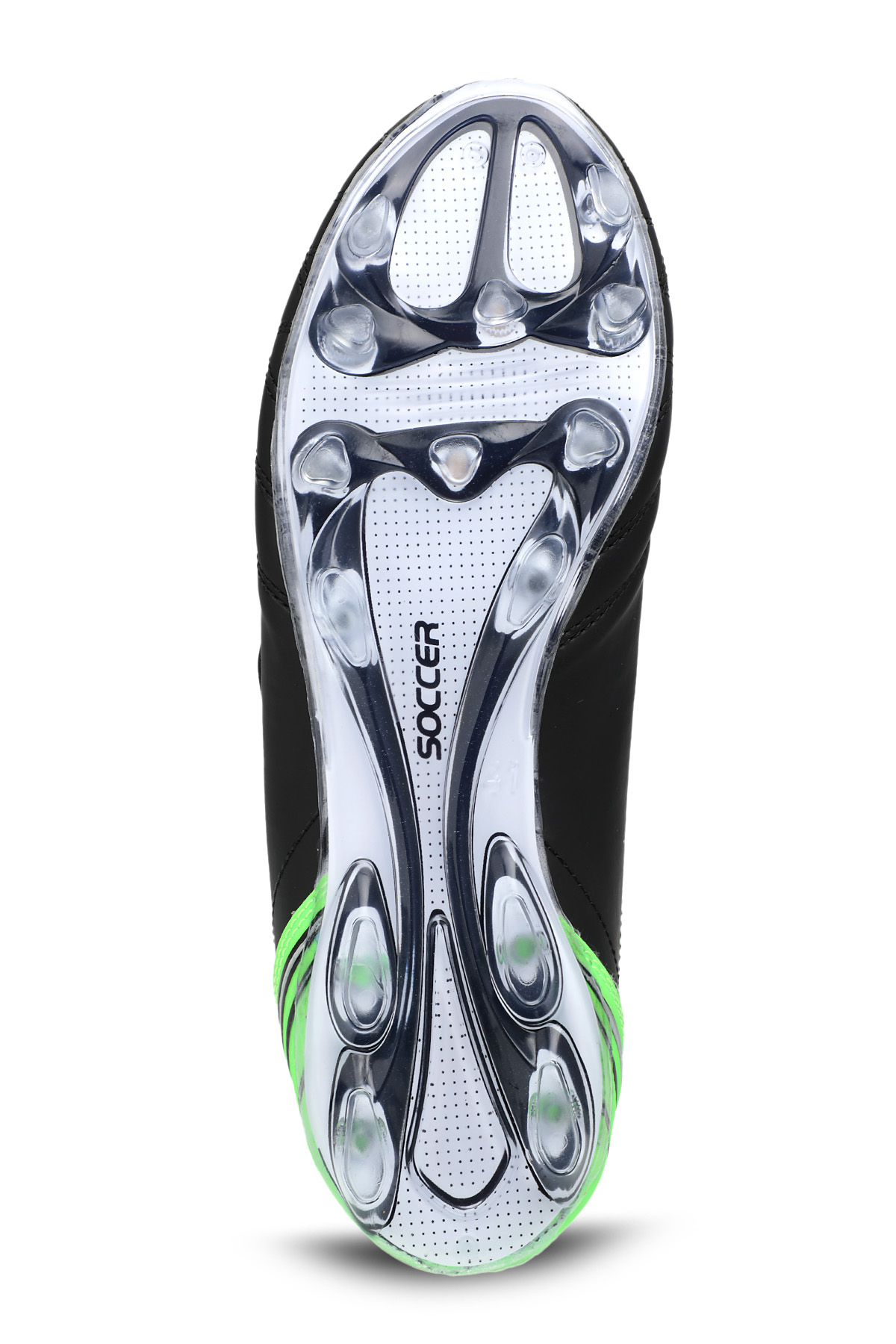 HUGO KR Erkek Çocuk Futbol Ayakkabı Siyah / Yeşil - Görsel 8