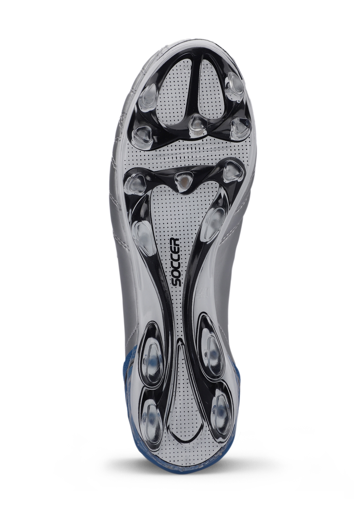 HUGO KR Erkek Çocuk Futbol Ayakkabı Gri / Mavi - Görsel 8