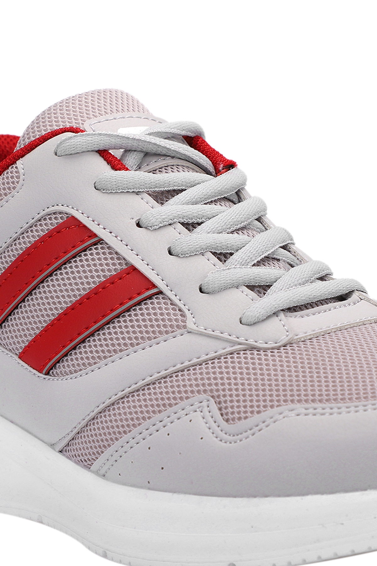 OMIROS I Erkek Sneaker Ayakkabı Gri / Kırmızı - Görsel 5