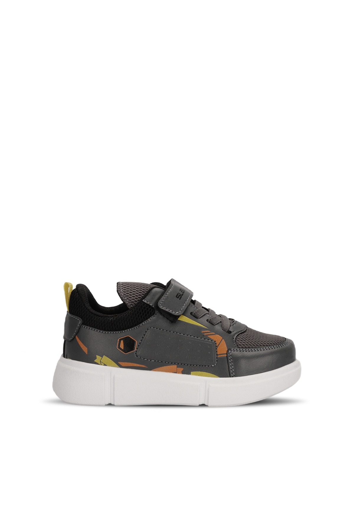 KEPA IN Erkek Çocuk Sneaker Ayakkabı Koyu Gri / Sarı - Görsel 2