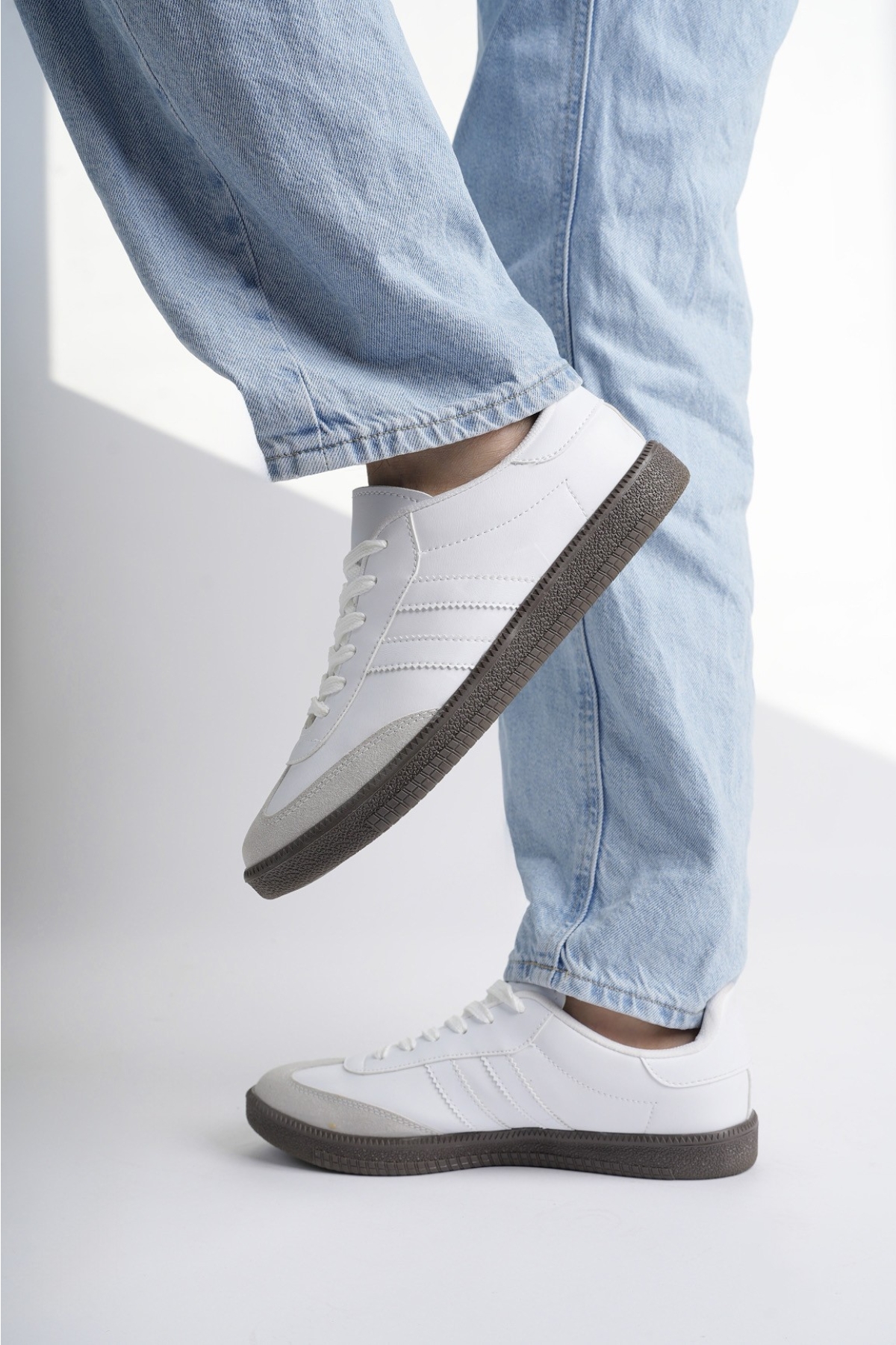 GORDON Unisex Ortopedik Günlük Garantili Bağcıklı Yürüyüş Koşu Sneaker Spor Ayakkabı - Görsel 8