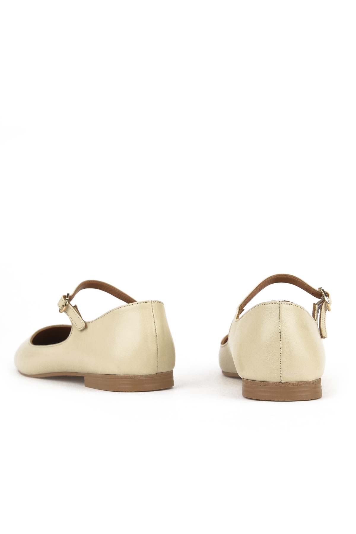 Hakiki Deri Kadın Babet 1511044Z104 Bej - Görsel 4