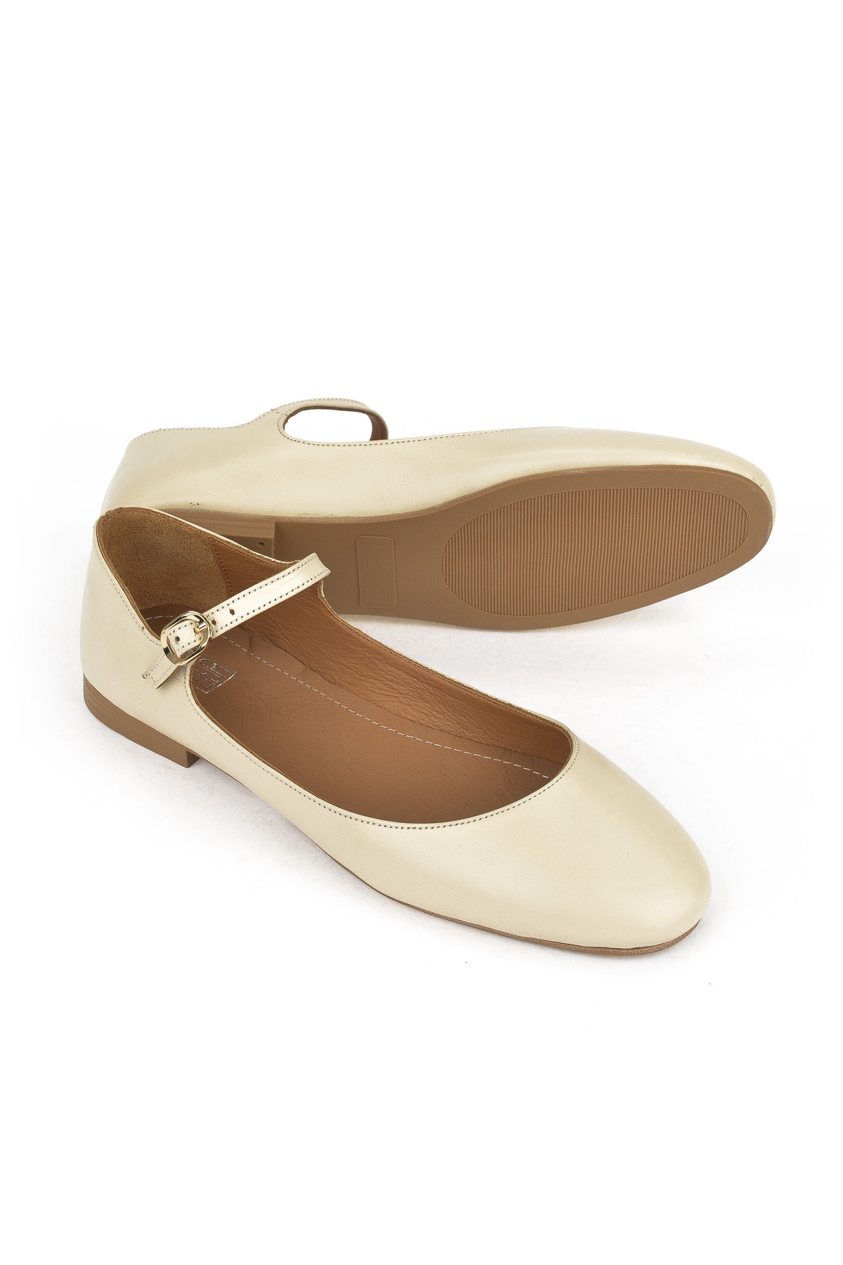 Hakiki Deri Kadın Babet 1511044Z104 Bej - Görsel 5