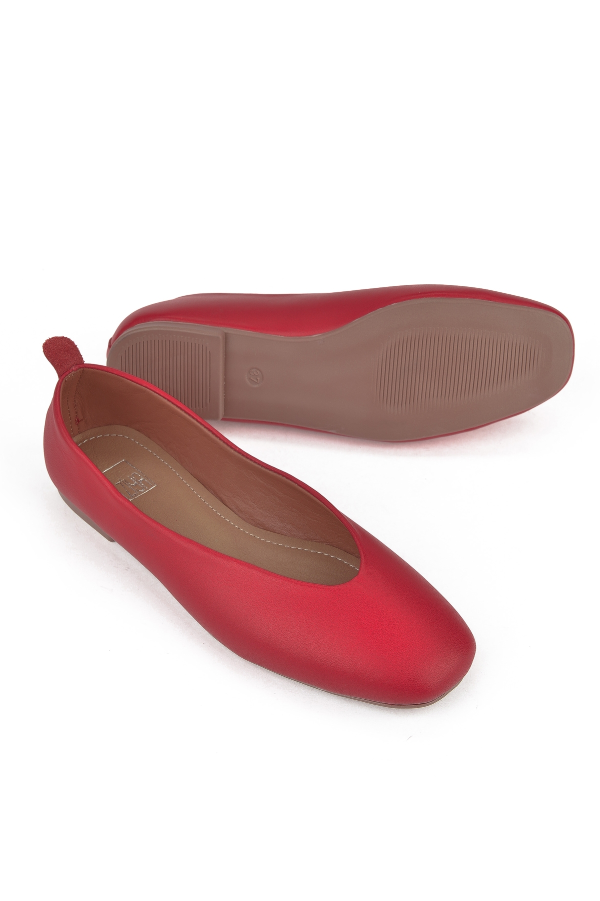 Hakiki Deri Kadın Babet 1511044Z105 Nar Çiçegi - Görsel 5