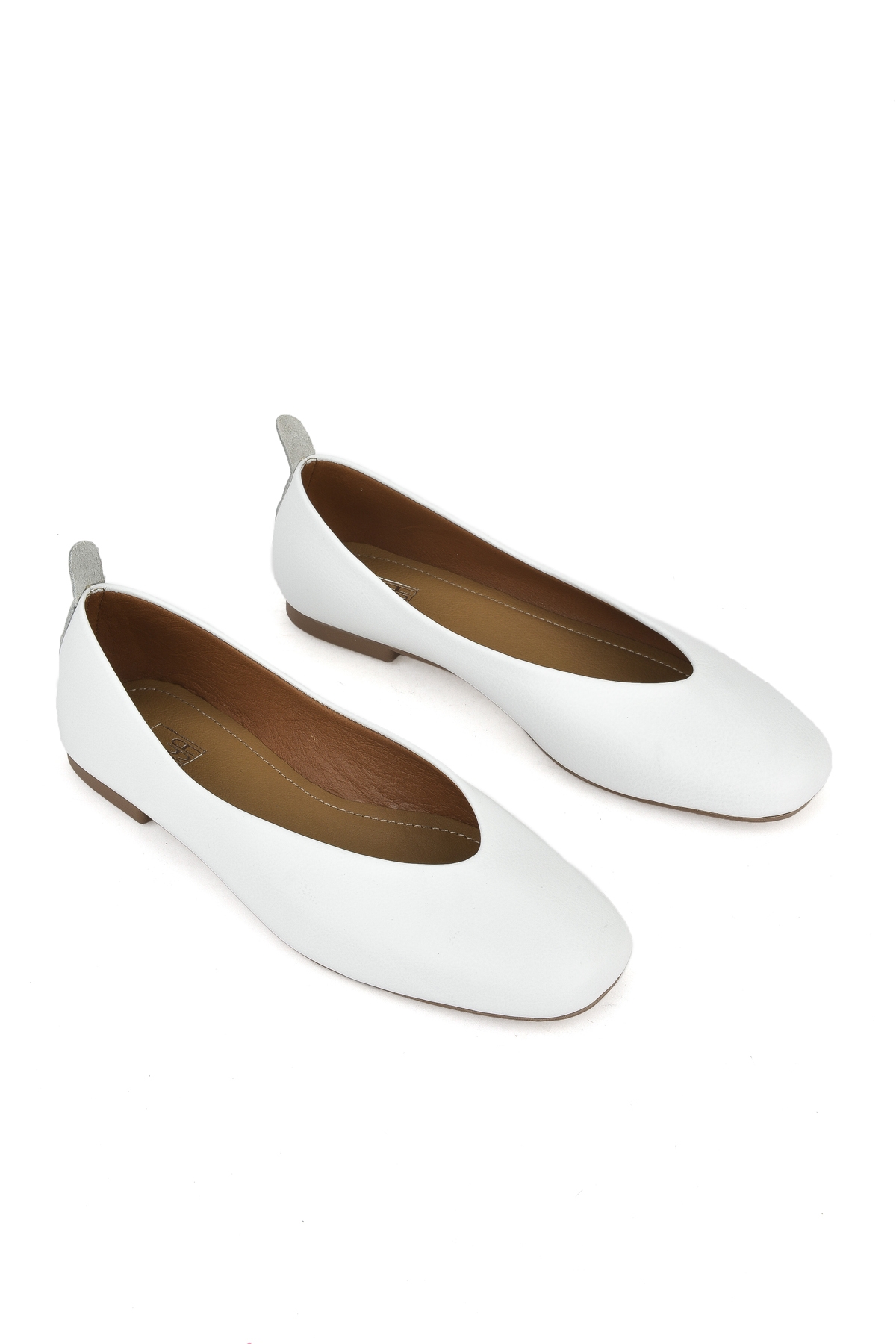 Hakiki Deri Kadın Babet 1511044Z105 Beyaz - Görsel 3