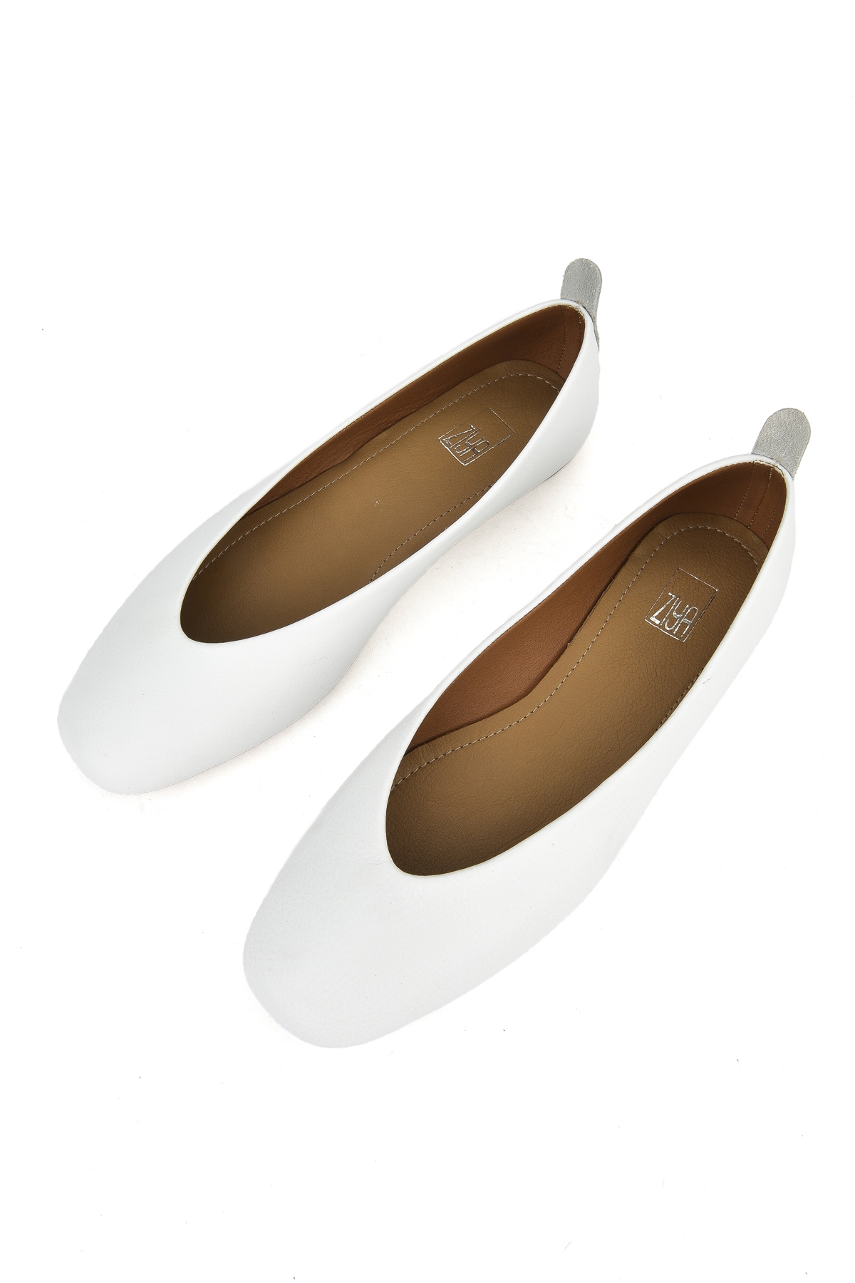 Hakiki Deri Kadın Babet 1511044Z105 Beyaz - Görsel 6