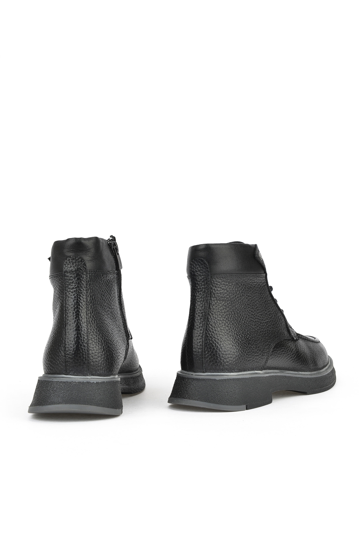 Erkek Hakiki Deri Bot 1431024Z6601 Siyah - Görsel 4