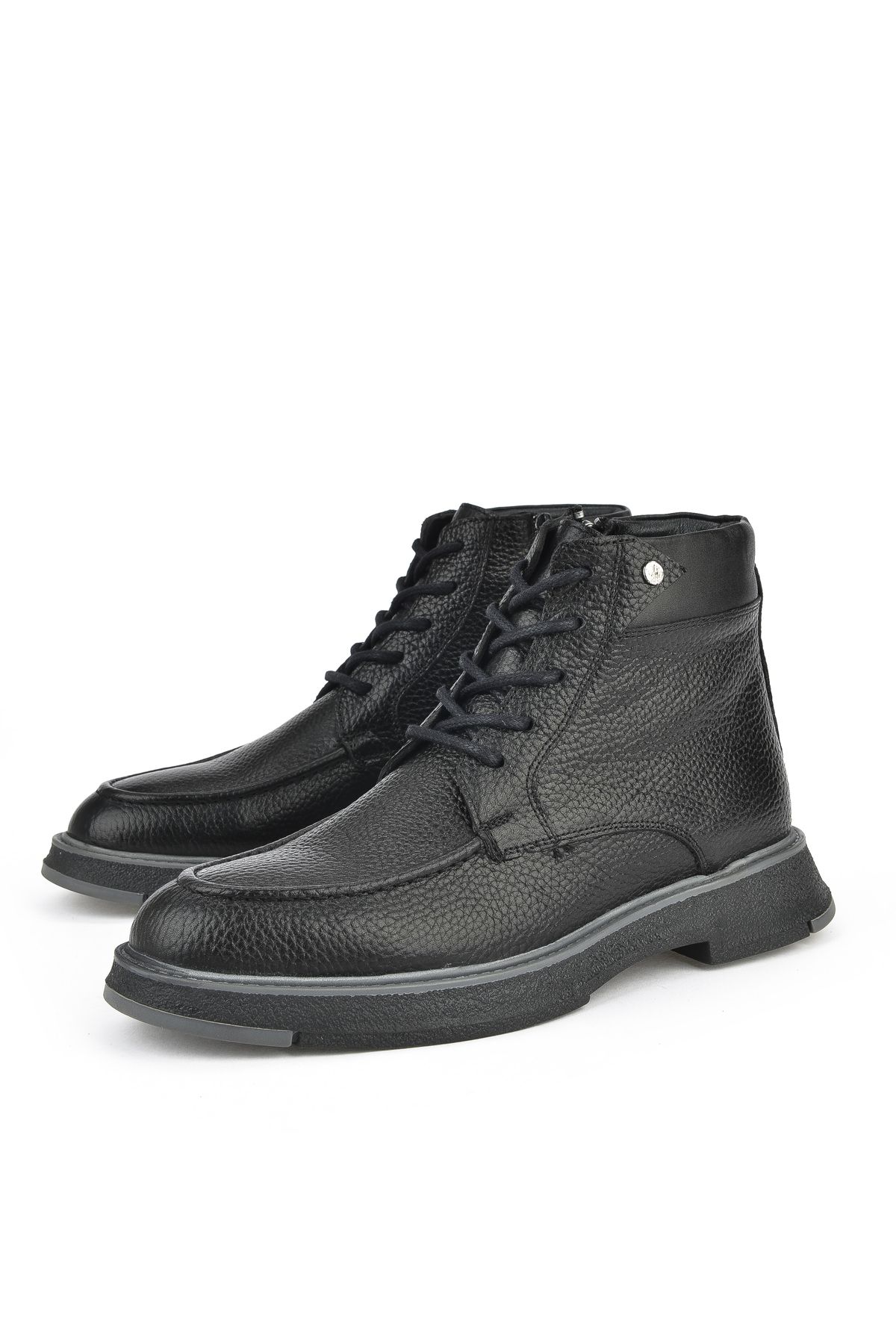 Erkek Hakiki Deri Bot 1431024Z6601 Siyah - Görsel 6