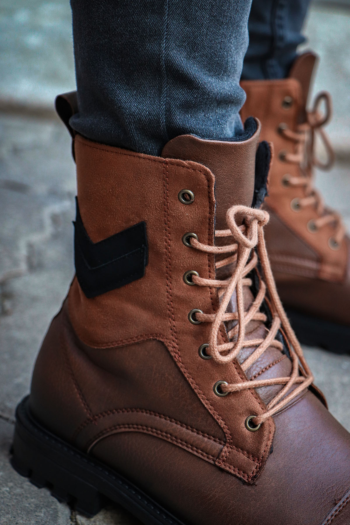 C7 Rahat Sıcak Astar Erkek Fermuarlı Bot Postal 4 Renk - Görsel 7