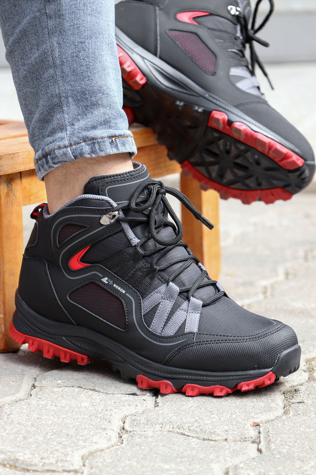 . 222-2603 Rahat Taban Shoftshell Bağcıklı Unisex Bot - Görsel 8