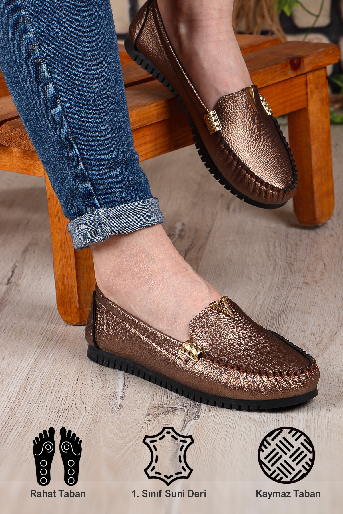 Victoria Rahat Taban Günlük Kadın Babet Ayakkabı - Görsel 2