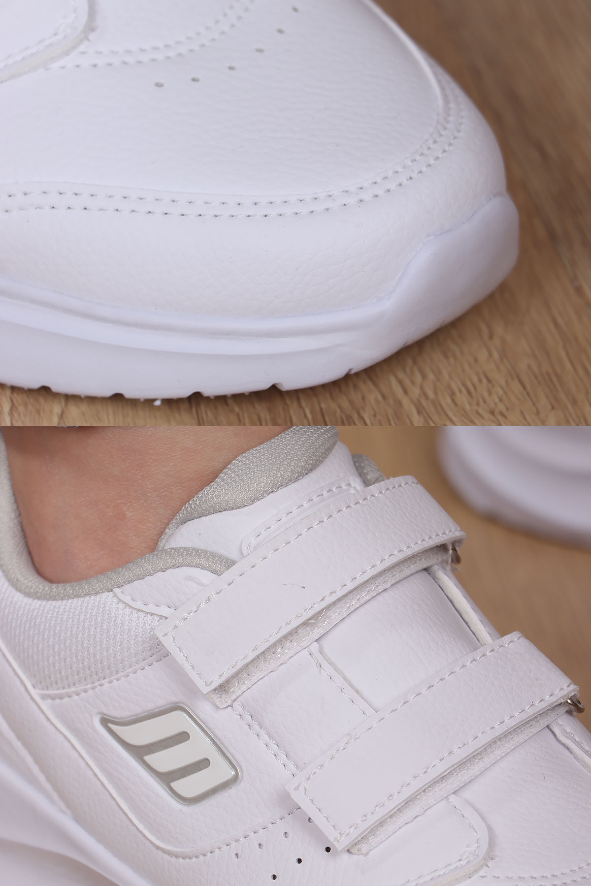 . 242-1307 Comfort Taban Cırtlı Cilt Kadın Sneaker - Görsel 7