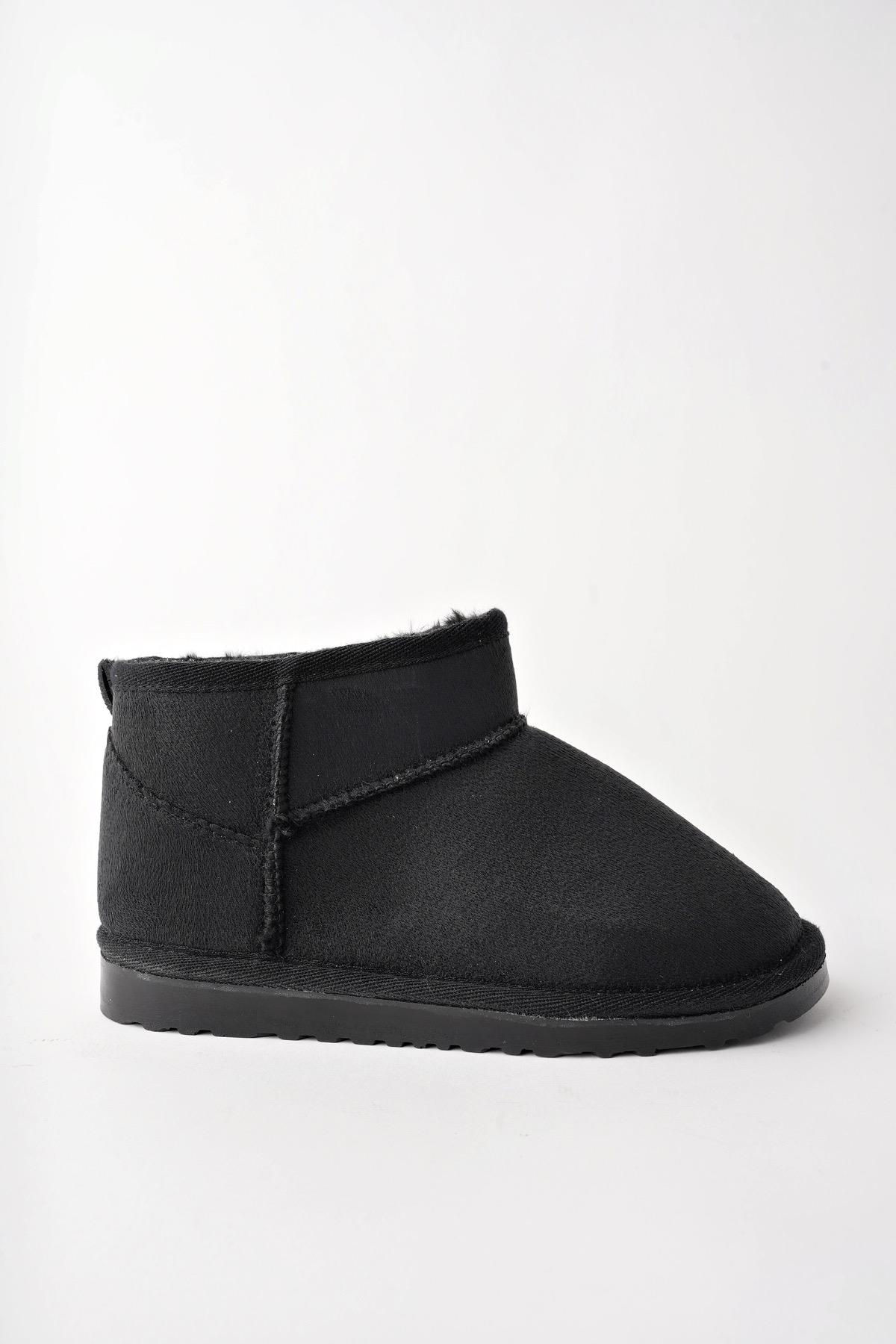 SNOW Garantili Unisex Çocuk Kalın Taban İçi Tüylü Günlük Mini Yarım Bot - Görsel 2