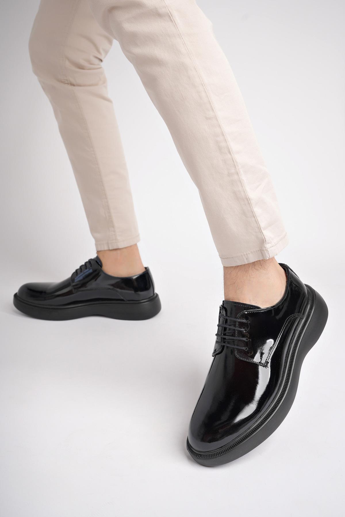 SMİTH Garantili Günlük Klasik Hakiki Deri Casual Rahat Ortopedik Kalın Taban Erkek Ayakkabı - Görsel 6