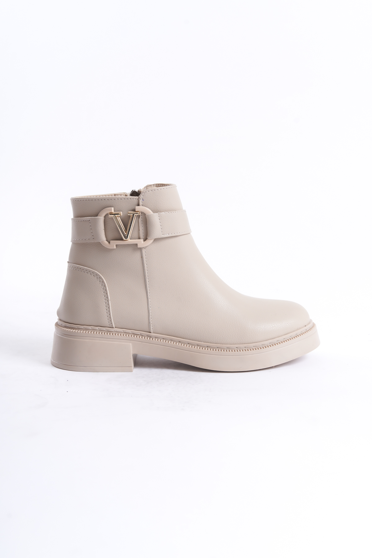 D802 Kadın Yanı Tokalı Ortopedik Soğuk Geçirmez Bot - Görsel 3